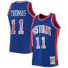 Isiah Thomas Detroit Pistons 1988/89 Hardwood Classics NBA 75th Anniversary Bold Diamond Swingman Jersey Blue - Édition commemorative - Souvenez-vous des moments inoubliables