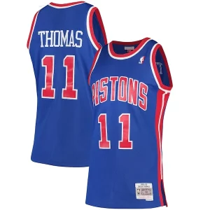 Isiah Exceptionnel Thomas Detroit Pistons 1988/89 Hardwood Classics Swingman Jersey Blue - Offre spéciale - Achetez maintenant et économisez