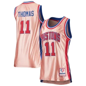 Isiah Thomas Detroit Pistons Women's 75th Anniversary Rose Gold 1982 Uniques Swingman Jersey Pink - Livraison gratuite - Économisez sur les frais d'expédition