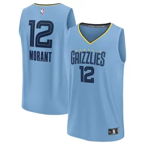 Ja Morant Memphis Gracieux Grizzlies Fast Break Replica Player Jersey Statement Edition Light Blue - Design innovant - Écarte-vous du commun des mortels