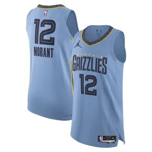 Ja Morant Memphis Grizzlies Jordan Brand Authentic Player Jersey Statement Edition Prime Light Blue - Dernières unités - Ne manquez pas cette opportunité