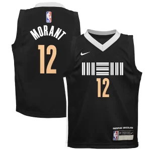 Ja Morant Memphis Grizzlies Nike Vibrant Preschool Swingman Replica Jersey City Edition Black - Collectionner ce maillot rare - Augmentez la valeur de votre collection