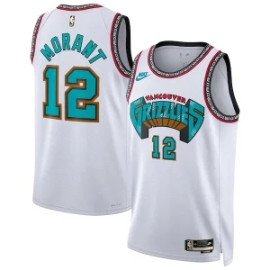 Ja Morant Memphis Grizzlies Nike Unisex Éclatant 2024/25 Swingman Jersey White Classic Edition - Dernières unités - Ne manquez pas cette opportunité