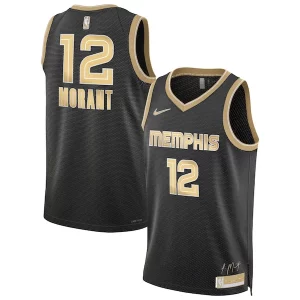 Ja Morant Memphis Grizzlies Nike Unisex Select Sophistiqué Series Swingman Jersey聽鈥?Black - Maillot de qualité supérieure - Durable et résistant