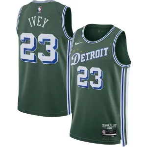 Jaden Ivey Detroit Pistons Nike 2022/23 Swingman Jersey City Dashing Edition Green - Idéal pour les soirées de sport - Montrez votre style
