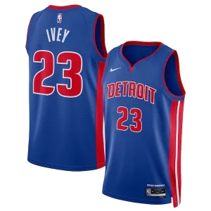 Jaden Ivey Detroit Pistons Nike Unisex 2022 NBA Draft First Round Pick Swingman Jersey Icon Edition Blue Classique - Maillot de marque reconnue - Faites confiance à la qualité