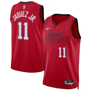 Jaime Jaquez Jr. Miami Heat Nike Unisex 2024/25 Swingman Player Bold Jersey City Edition Red - Maillot authentique - Reproduit avec soin