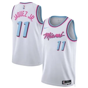 Jaime Jaquez Jr. Miami Heat Nike Unisex Incontournable 2024/25 Swingman Player Jersey City Edition White - Design innovant - Écarte-vous du commun des mortels