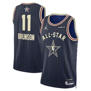 Jalen Brunson Jordan Brand Unisex 2024 NBA All Star Captivant Game Swingman Jersey Navy - Nouvelle arrivée - Êtes-vous prêt pour la saison ?