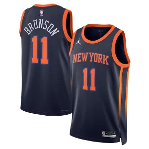 Jalen Brunson New York Knicks Jordan Brand Tendance Unisex Swingman Player Jersey Statement Edition Navy - Idéal pour les soirées de sport - Montrez votre style