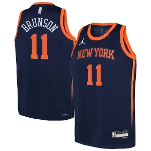 Jalen Brunson New York Knicks Jordan Brand Youth Swingman Jersey Statement Edition Moderne Navy - Livraison gratuite - Économisez sur les frais d'expédition