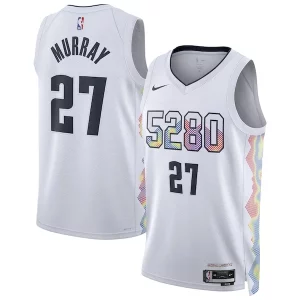 Jamal Murray Denver Nuggets Nike Unisex Splendide 2024/25 Swingman Player Jersey City Edition White - Garantie satisfaction - Si vous n'êtes pas satisfait