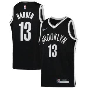 James Harden Luxueux Brooklyn Nets Nike Youth 2021/22 Diamond Swingman Jersey Icon Edition Black - Événement exclusif - Soyez l'un des premiers à avoir ce maillot