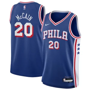 Jared McCain Exclusif Philadelphia 76ers Nike Youth Swingman Jersey Icon Edition Royal - Fait à la main - Un produit unique et de qualité