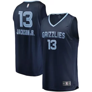 Jaren Jackson Jr. Memphis Confortable Grizzlies Replica Fast Break Jersey Navy Icon Edition - Nouvelle arrivée - Êtes-vous prêt pour la saison ?