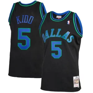 Jason Kidd Dallas Mavericks 1994/95 Hardwood Classics Reload 2.0 Swingman Jersey Black Haut de gamme - Maillot de qualité supérieure - Durable et résistant