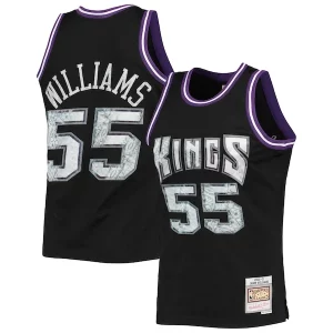 Jason Williams Sacramento Kings 2000/01 Uniques Hardwood Classics NBA 75th Anniversary Diamond Swingman Jersey Black - Pour les joueurs de basketball amateurs - Adapté à tous les styles de jeu