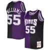 Jason Williams Sacramento Kings Hardwood Classics Vibrant 2000/01 Split Swingman Jersey Purple/Black - Style contemporain - Restez à la mode avec ce maillot