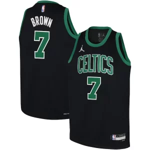 Jaylen Brown Boston Celtics Jordan Brand Premium Youth Swingman Jersey Statement Edition Black - Édition commemorative - Souvenez-vous des moments inoubliables