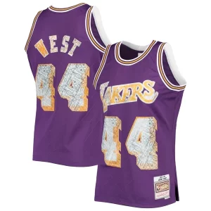 Jerry West Los Angeles Lakers 1971/72 Hardwood Classics NBA 75th Anniversary Diamond Swingman Élégant Jersey Purple - Offre d'achat groupé - Achetez avec vos amis et économisez