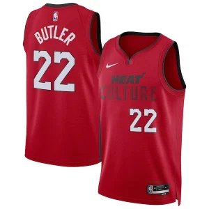 Jimmy Butler Miami Heat Nike Captivant Unisex 2024/25 Swingman Player Jersey City Edition Red - Vêtement de fan emblématique - Montrez votre amour pour l'équipe