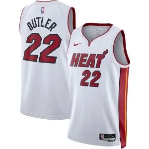 Jimmy Butler Miami Heat Nike Unisex Swingman Jersey Dashing Association Edition White - Édition limitée - Uniques dans leur genre