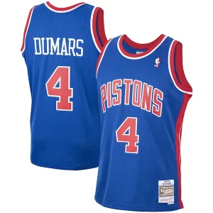 Joe Dumars Detroit Pistons Captivant 1988/89 Hardwood Classics Swingman Jersey Blue - Vêtement de fan emblématique - Montrez votre amour pour l'équipe