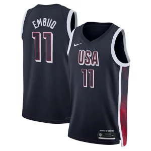 Joel Superbe Embiid Unisex Nike Men's USA Basketball 2024 Swingman Player Jersey Navy - Événement exclusif - Soyez l'un des premiers à avoir ce maillot