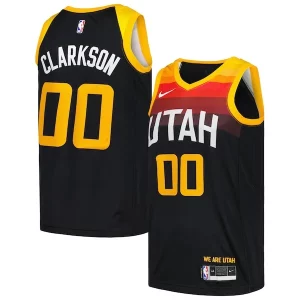 Jordan Clarkson Utah Jazz Nike Swingman Player Jersey City Élégant Edition Black - Design innovant - Écarte-vous du commun des mortels