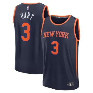 Josh Hart New York Knicks Fast Luxueux Break Replica Player Jersey Statement Edition Navy - Promotion limitée - Profitez de la réduction avant qu'elle ne soit terminée