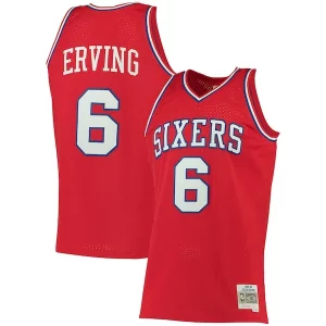 Julius Erving Admirable Philadelphia 76ers 1982/83 Big & Tall Hardwood Classics Swingman Jersey Red - Pour les matchs d'athlétisme - Restez frais et confortable