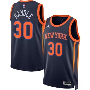 Julius Randle New York Knicks Jordan Brand Unisex Swingman Jersey Prime Statement Edition Navy - Édition commemorative - Souvenez-vous des moments inoubliables