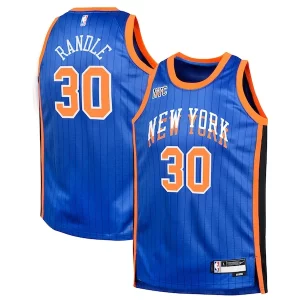 Julius Randle New York Knicks Nike Youth Swingman Collectible Replica Jersey City Edition Blue - Édition commemorative - Souvenez-vous des moments inoubliables