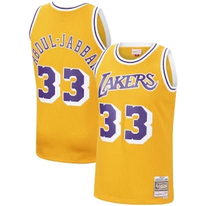 Kareem Abdul Jabbar Élégant Los Angeles Lakers Hardwood Classics Swingman Jersey Gold/Purple - Nouvelle arrivée - Êtes-vous prêt pour la saison ?