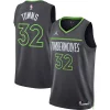 Karl Anthony Towns Minnesota Timberwolves Jordan Brand Splendide Unisex Swingman Jersey Statement Edition Charcoal - Maillot de qualité supérieure - Durable et résistant