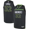 Karl Anthony Towns Minnesota Timberwolves Jordan Brand Youth Swingman Jersey Statement Edition Moderne Black - Idéal pour les soirées de sport - Montrez votre style