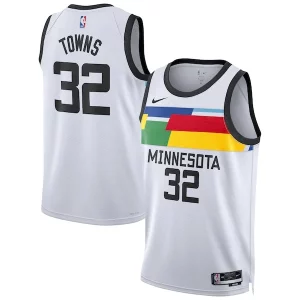 Karl Anthony Towns Minnesota Timberwolves Nike Unisex 2022/23 Swingman Jersey City Edition Uniques White - Événement exclusif - Soyez l'un des premiers à avoir ce maillot