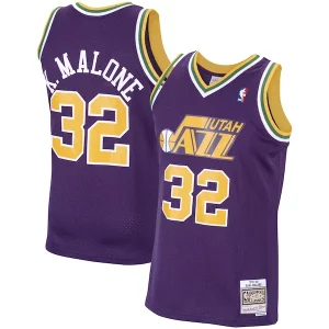 Karl Malone Utah Jazz Tendance 1991/92 Hardwood Classics Swingman Jersey Purple - Pour les fans de la ligue - Un maillot authentique de la compétition