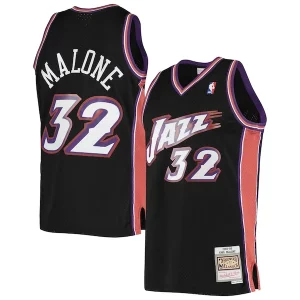 Karl Malone Utah Distingué Jazz 2001/02 Hardwood Classics Swingman Jersey Black - Maillot de marque reconnue - Faites confiance à la qualité
