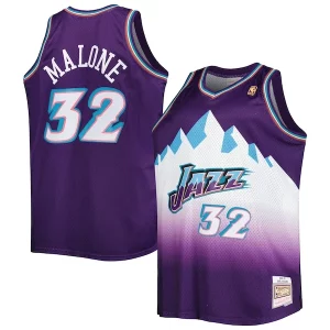 Karl Malone Utah Jazz Big & Tall Hardwood Classics Classique 1996/97 Swingman Jersey Purple/White - Maillot de collection - Un bijou pour les amateurs