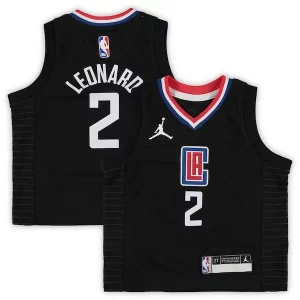 Kawhi Leonard LA Clippers Jordan Brand Toddler 2020/21 Collectible Jersey Black Statement Edition - Maillot de qualité supérieure - Durable et résistant