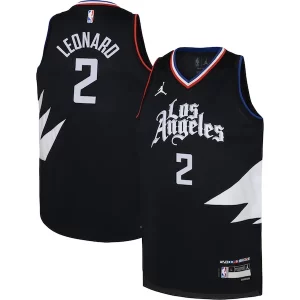 Kawhi Leonard LA Clippers Authentique Jordan Brand Youth Swingman Jersey Statement Edition Black - Garantie satisfaction - Si vous n'êtes pas satisfait
