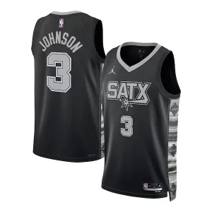 Keldon Johnson San Antonio Spurs Jordan Brand Unisex Swingman Jersey Statement Edition Black Luxueux - Confort et style combinés - Pour un look exceptionnel