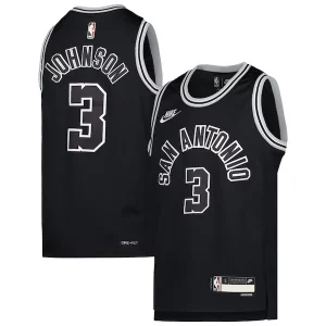 Keldon Johnson San Antonio Spurs Nike Youth Élégant 2022/23 Swingman Jersey Classic Edition Black - Stock limité - Commandez vite votre maillot exclusif