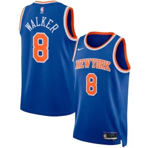 Kemba Walker New Superbe York Knicks Nike Unisex Swingman Jersey Icon Edition Blue - Collectionner ce maillot rare - Augmentez la valeur de votre collection