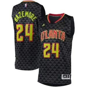 Kent Bazemore Atlanta Hawks adidas Swingman Charming Jersey Charcoal - Giftez-le à un fan dévoué - Livraison en temps pour les fêtes