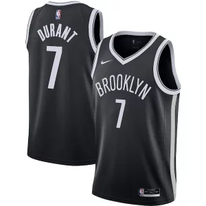 Kevin Durant Brooklyn Nets Nike 2020/21 Moderne Swingman Jersey Black Icon Edition - Pour les joueurs de basketball amateurs - Adapté à tous les styles de jeu