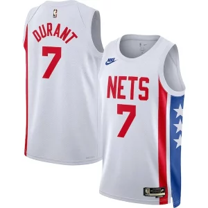 Kevin Durant Brooklyn Nets Nike Swingman Jersey Classic Edition White Collectible - Style contemporain - Restez à la mode avec ce maillot