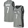 Kevin Durant Éclatant Brooklyn Nets Nike Swingman Player Jersey Statement Edition Gray/Blue - Promotion limitée - Profitez de la réduction avant qu'elle ne soit terminée