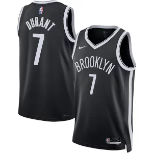 Kevin Durant Brooklyn Captivant Nets Nike Unisex Swingman Jersey Icon Edition Black/White - Style contemporain - Restez à la mode avec ce maillot